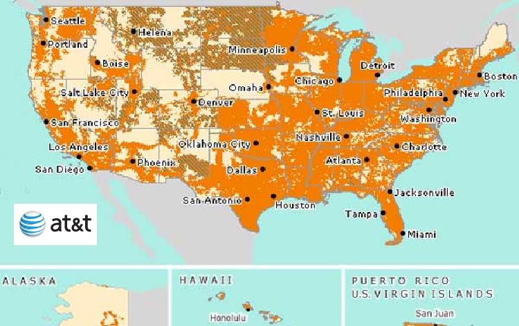 att wireless coverage map