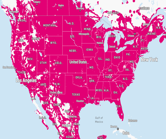 T-Mobile Coverage Map