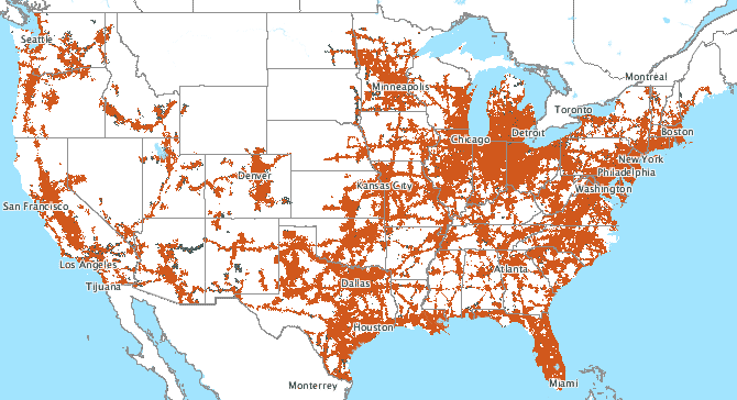 Sprint Coverage Map